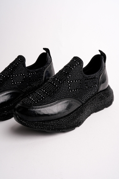 Madam Tarz Ljn-02-26 Thick Sole Stone Patterned Sports