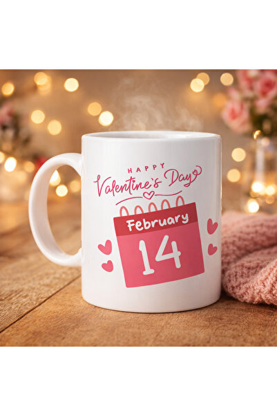ELİZ BERRA MODA Valentine's Day Special Porcelain Mug – Model 5 February 14Th...