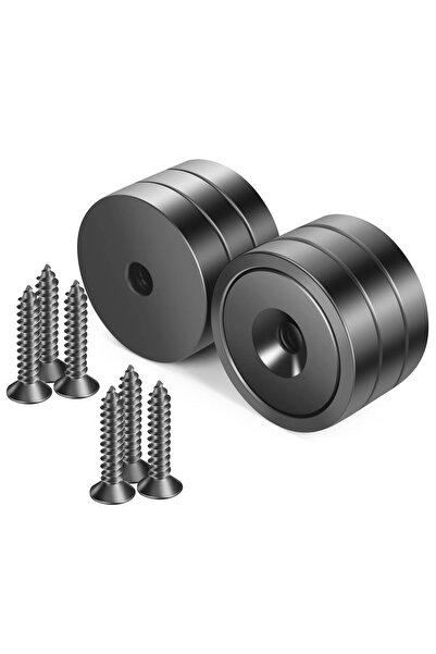 Neosmuk -Magnet, magnet rotund super puternic de peste 50 kg cu orificiu cent...