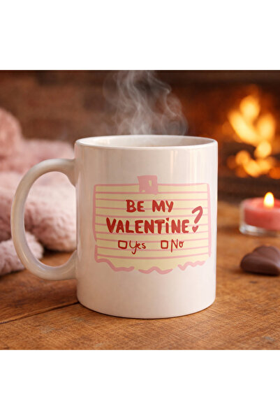 ELİZ BERRA MODA Be My Valentine Porcelain Mug – Model 8 Special Romantic Desi...