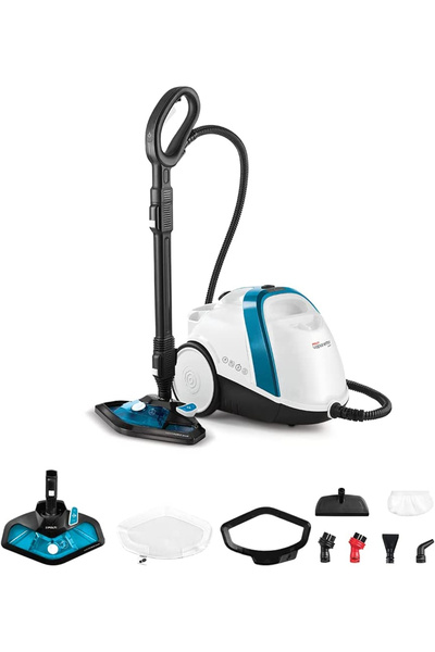 Vaporetto Smart 100_B Steam Cleaner, 1500 W, 2 l, 4 Bar, 110 gr/min, White/Blue