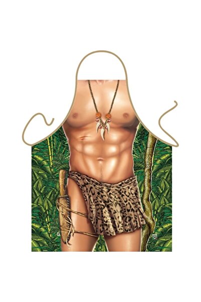 Itati Funny Tarzan Print Apron