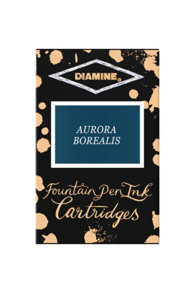 Diamine Set de 18 cartușe de cerneală - Aurora Borealis