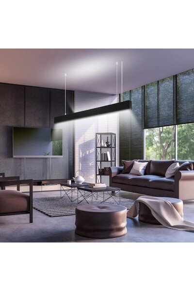 Zewanny Lustra LED ajustabila 115 cm, 40W, lumina reglabila 4000K, potrivit p...