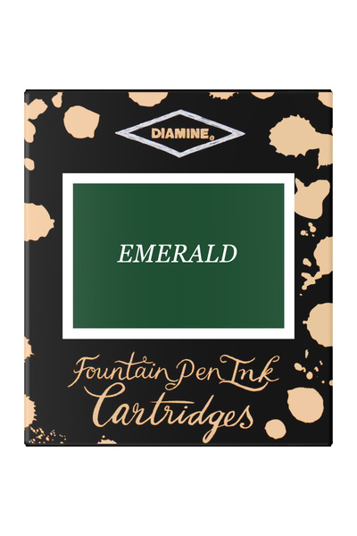 Diamine Set de 6 cartușe de cerneală - Smarald