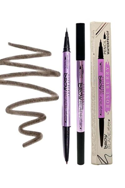 Rose WATERPROOF PENCIL & INK STAIN BROW TWINS 2IN1 DARK BROWN