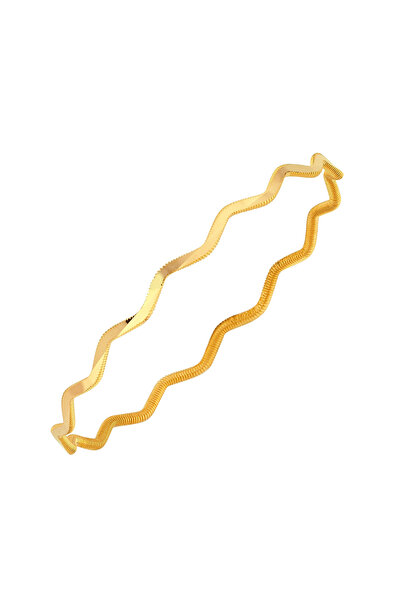 Harem Altın 22 Ayar 10 Gr Zigzag Ajda Bilezik - BZK191