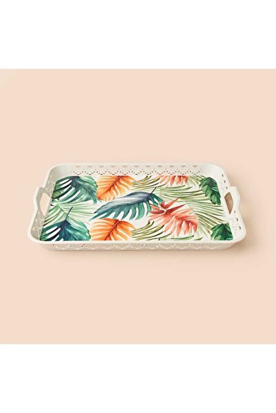 Evidea Kitchen Colorful Leaf Tepsi - Renkli - 41x31 cm