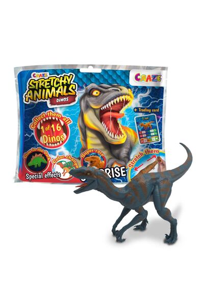 CRAZE Figurina elastica Dinozaur cu umplutura speciala si piele elastica