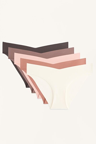 Oysho 5 polyamide blend U-cut classic bikini briefs