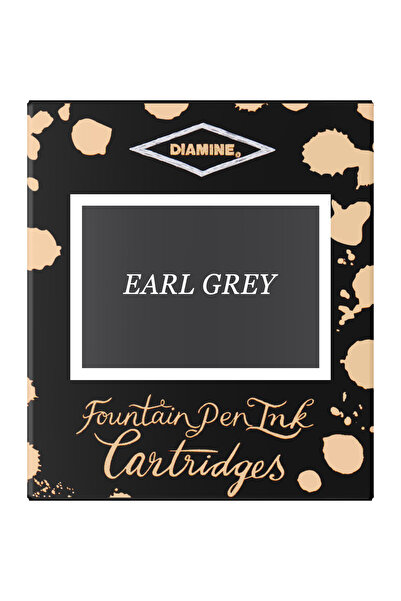 Diamine Set de 6 cartușe de cerneală - Earl Grey