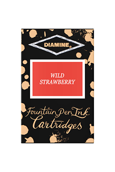 Diamine Set de 18 cartușe de cerneală - Căpșuni sălbatice