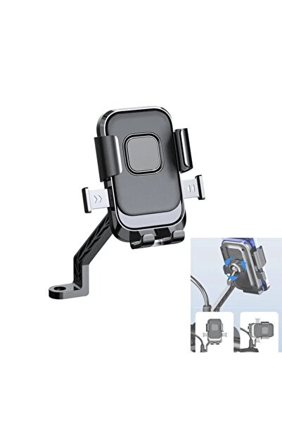 EN SİGA Motosiklet Bisiklet Telefon Tutucu 360° Döner Tek Dokunuş Otomatik Ki...