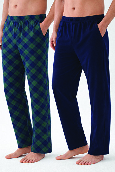 koza iç giyim Men's Cotton 2-Piece Single Bottom Pajamas