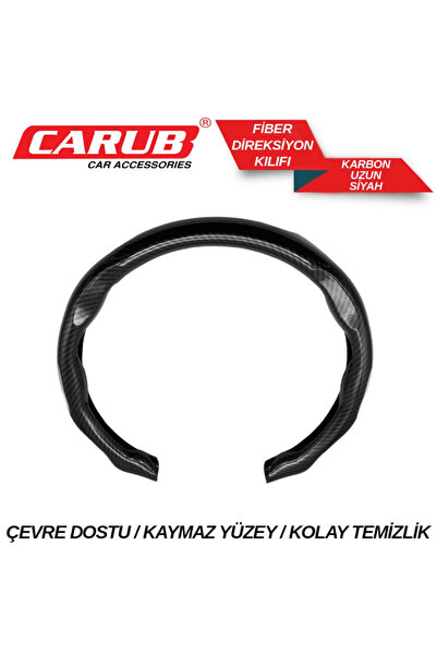 PİNUKS FİBER KARBON DİREKSİYON KILIFI UZUN SİYAH KUTULU ADET