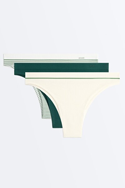 Oysho 3'lü piqué Brezilya modeli külot