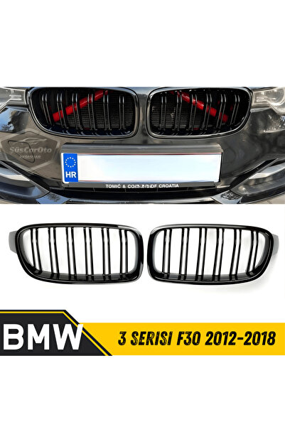 ŞüsCarOto Aksesuar Bmw 3 Serisi F30 2012-2018 Uyumlu Ön Panjur Böbrek M3 Görü...