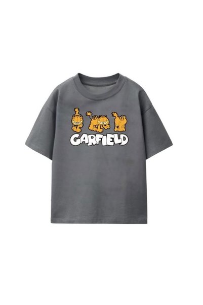 Machetta Children's Garfield Printed Unisex Kids Summer T-Shirt