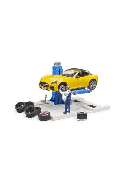 Bruder Car service with sports convertible