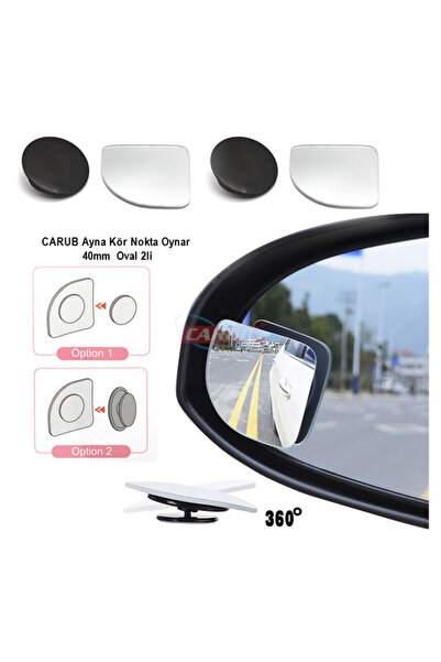PİNUKS Br0221236 Mirror Blind Spot Triangle 40mm Movable Set of 2 Imported Pr...