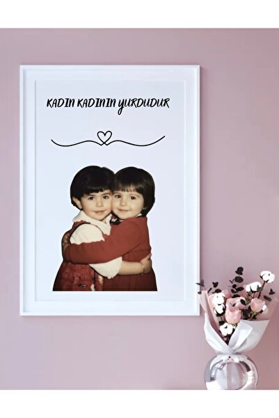 AY AN STUDYO 8 Mart Kadınlar Günü Hediyesi Fotoğraflı Çerceve Çocukluk Fotoğr...