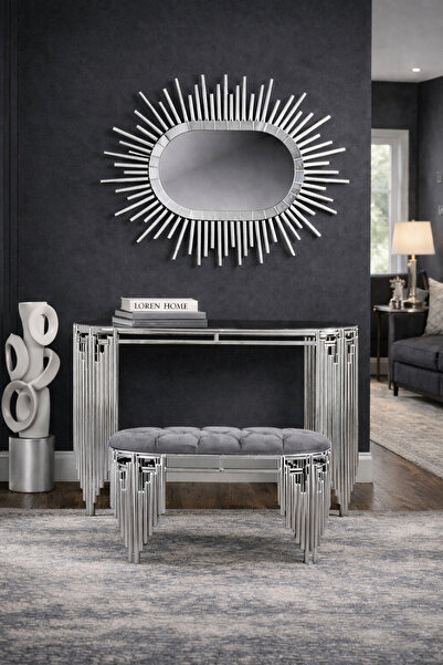 LORENCONCEPT DRESUAR TAKIMI AYNALI PUFLU SET ANTRE SETİ