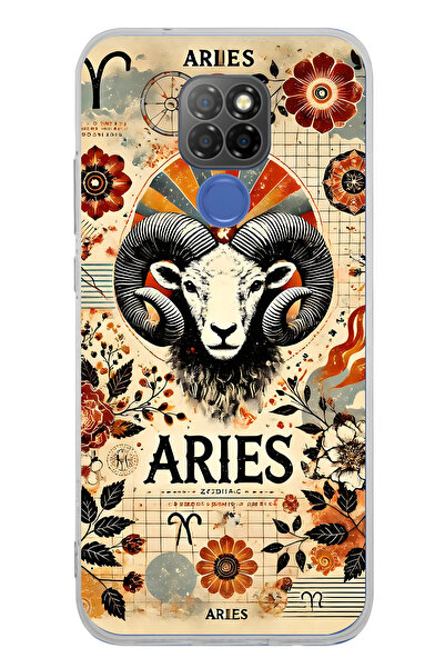 FLAMENKO حافظة هاتف شفافة بنمط برج الحمل متوافقة مع جهاز General Mobile GM 20