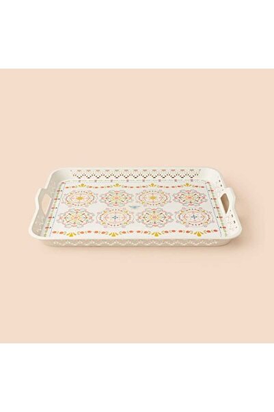 Evidea Kitchen Yellow Etnik Tepsi - Renkli - 51x38 cm