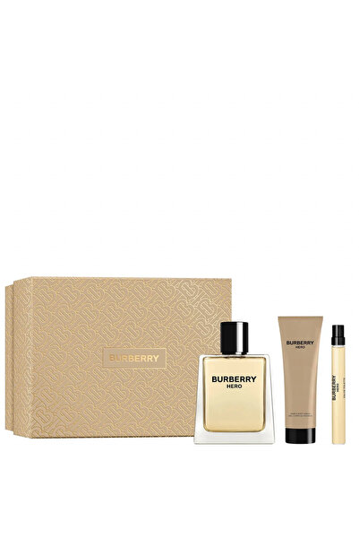 BURBERRY Подаръчен комплект Hero Тоалетна вода за мъже, 100 ml + душ гел, 75 ...