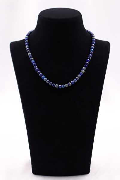 SAURACHI Lapis Lazuli Taşı Kolye Doğal Taş Dizi 6 mm