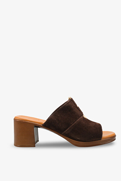 İNNABUTİKK Papuci cu toc Lola pentru femei, cu accesorii din piele naturală -...