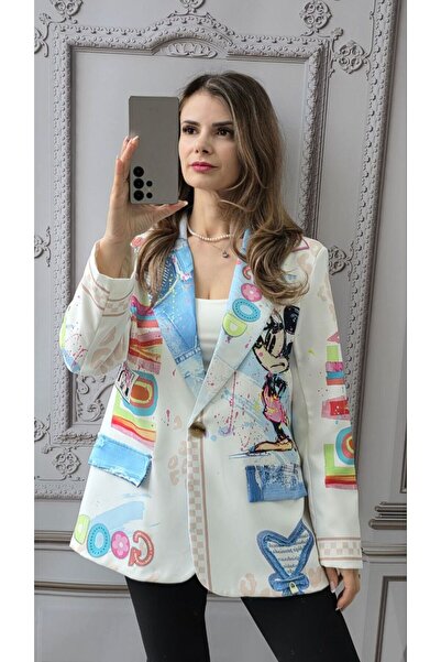 MAXORA SHOP Jacket with Printed