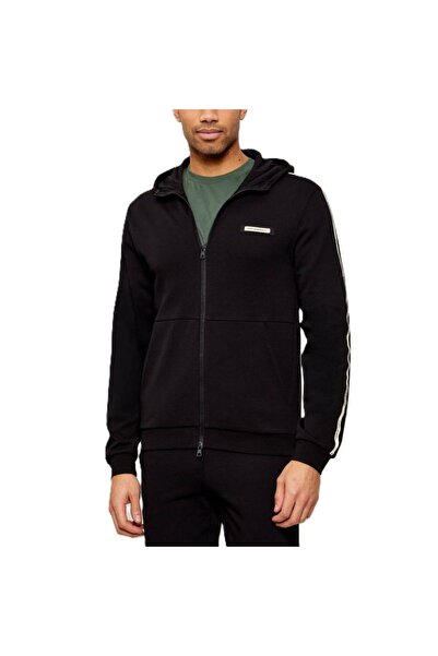 EA7 TRAIN LOGO SERIES MAN HOODIE FZ CO PL TAPE Men's zip-up sweatshirt