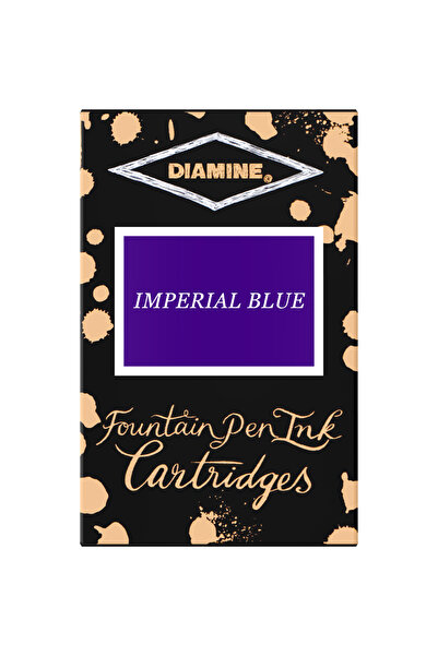 Diamine Set de 18 cartușe de cerneală - Albastru Imperial