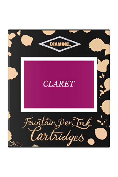 Diamine Set de 6 cartușe de cerneală - Claret