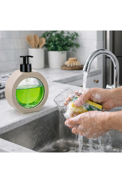 Eynel Round Stylish Liquid Soap Dispenser & Detergent Dispenser Liquid Soap C...