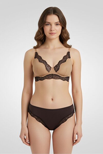 RENE ROFE Women 5 Pcs Plain Panties, Multicolor