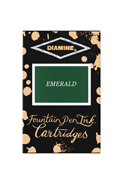 Diamine Set de 18 cartușe de cerneală - Smarald