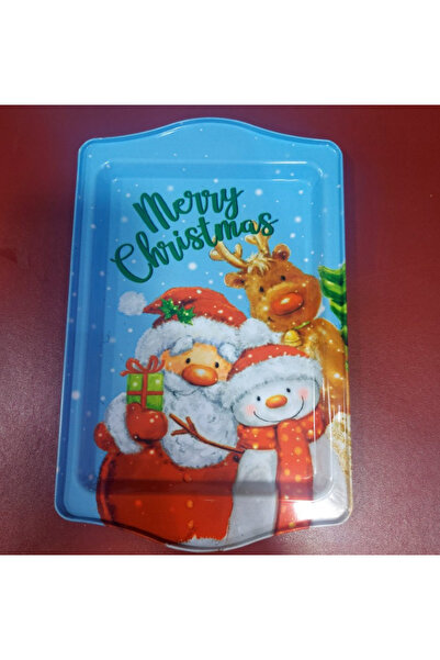 esdekor Small Themed Metal Tray Width 15.7cm Length 24.5cm 1 Piece