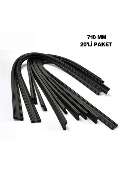 Fym شفرة ممسحة الزجاج TC31-140013 مقاس 700 مم 28 بوصة، ظهر رفيع، عبوة من 20 ق...