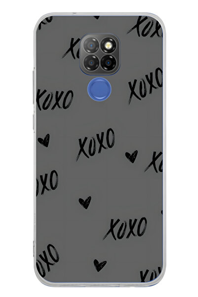 FLAMENKO حافظة هاتف شفافة بنمط XOXO متوافقة مع جهاز General Mobile GM 20