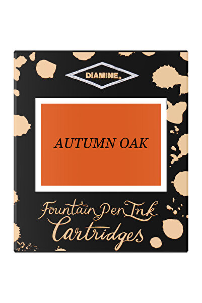 Diamine Set de 6 cartușe de cerneală - Autumn Oak