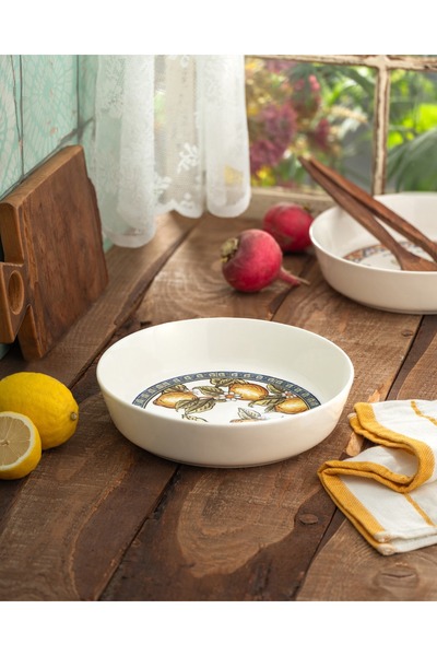 BIRCH BRUSH Birch&Brush Costiera Amalfitana Limon Desenli Salata Kasesi Sunumluk