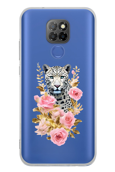 FLAMENKO حافظة هاتف شفافة بنمط الفهد والوردي الوردي متوافقة مع جهاز General M...