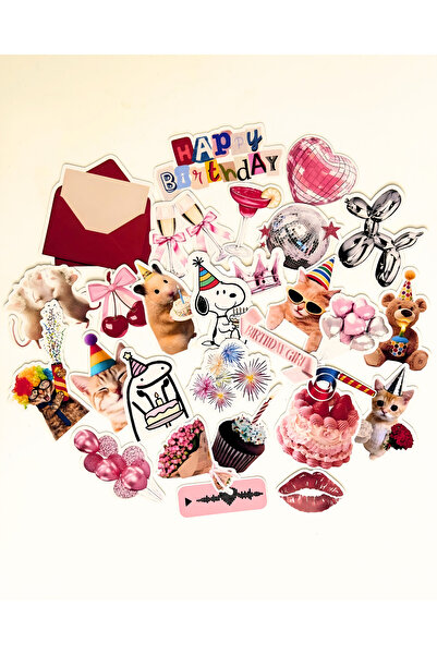TT sticker Комплект стикери за празнуване на рожден ден Дневник Таблет Подаръ...