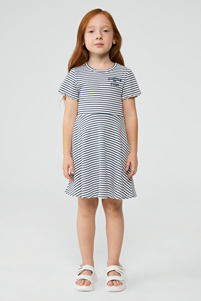 Tyess Basic Girl Striped Dress