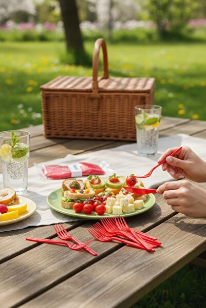 Cadde Süs Fork Colorful 25 Piece Set 25-Piece Fork Set