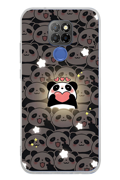 FLAMENKO حافظة هاتف شفافة بنمط الباندا اللطيف متوافقة مع جهاز General Mobile ...
