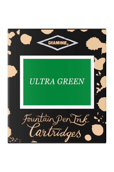 Diamine Set de 6 cartușe de cerneală - Ultra Green
