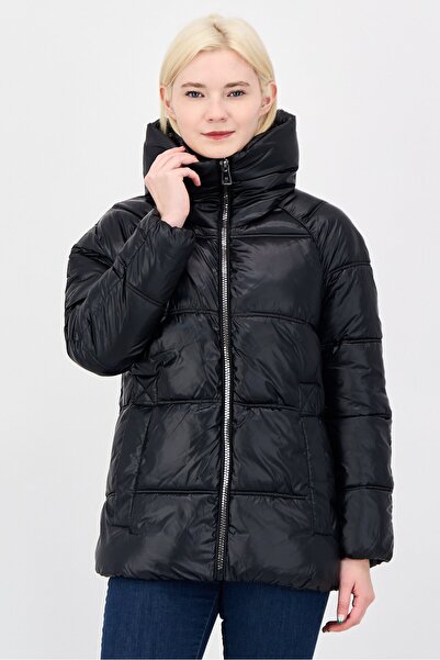 Kenneth Cole Women Quilted Puffer Jacket, Black